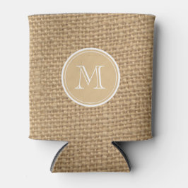 Bakgrundsmonogram för Rustik Burlap