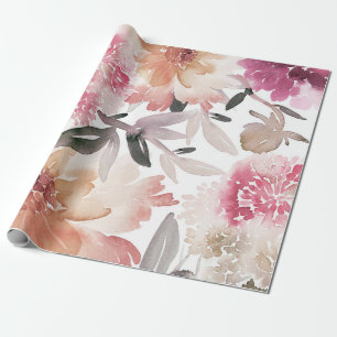 Bakgrundsmönster för vattenfärg, blommigt,blomma,k presentpapper