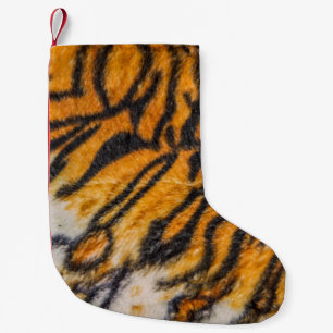Bakgrundsmönster, tiger, abstrakt liten julstrumpa