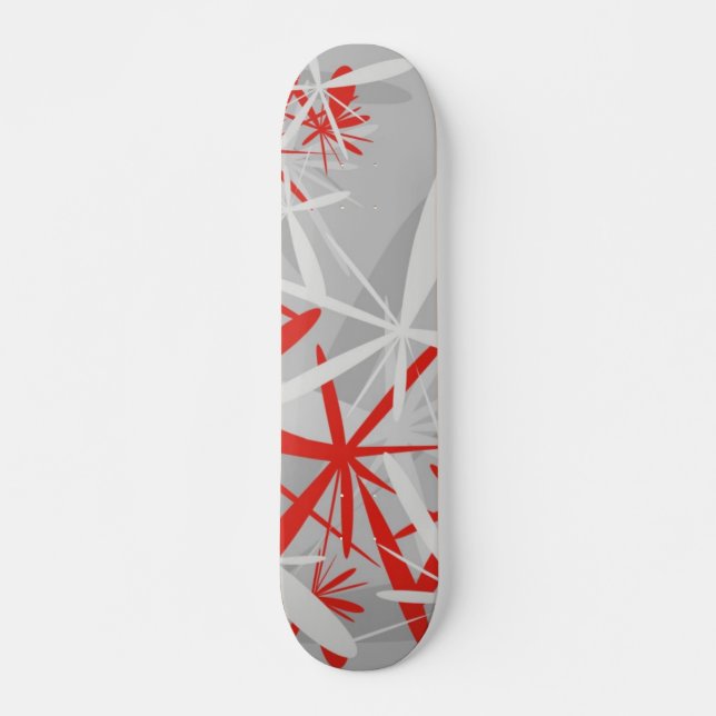 Bakgrundsskiss för abstrakt mini skateboard bräda 18,5 cm (Framsida)