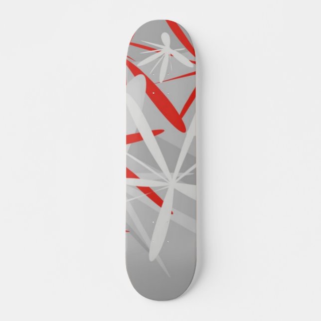 Bakgrundsskiss för abstrakt skateboard bräda 19,5 cm (Framsida)