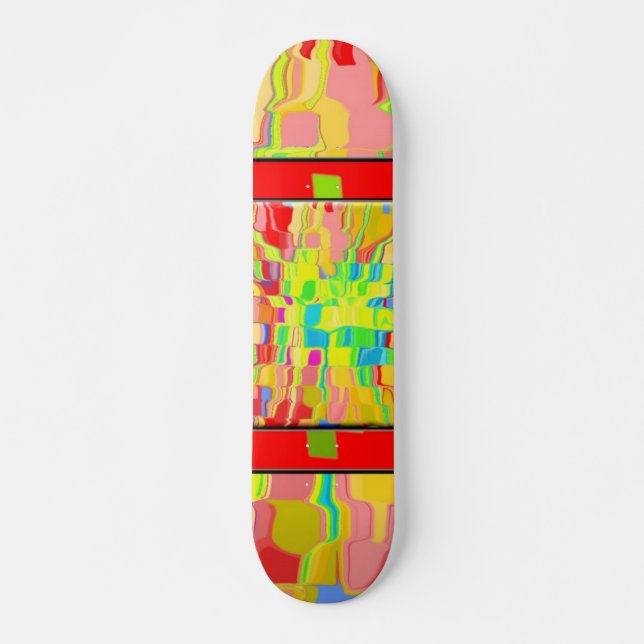 Bakgrundsskiss för abstrakt skateboard bräda 20,5 cm (Framsida)