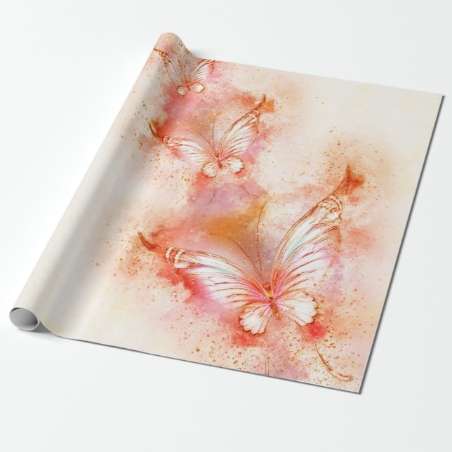 Bakgrundsskräppost papper presentpapper (Utrullad)