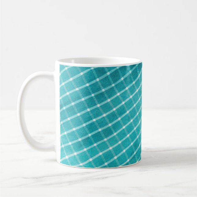 Bakgrundsstängning av textilier. kaffemugg (Vänster)