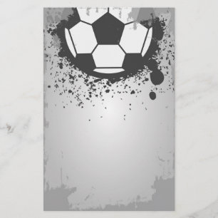 Bakgrundsstationeri med fotboll brevpapper
