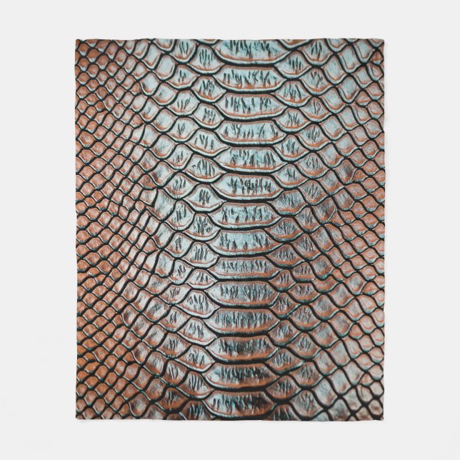 Bakgrundstext av läder struktur,krokodil,l fleecefilt (Framsidan)