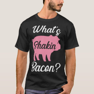 Bakgrundstvätt som skakar bacon t shirt