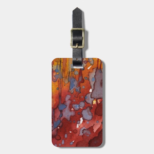 bakgrundsvattenfärg 7 bagagebricka (Vertikal Framsida)