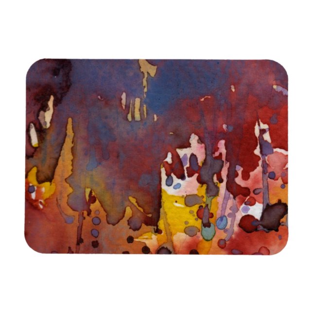 bakgrundsvattenfärg 8 magnet (Horisontell)