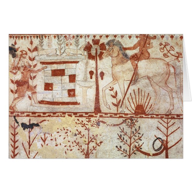 Bakhåll av den Trojan princen Troilus Hälsningskort (Framsidan Horizontal)