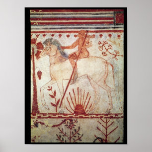 Bakhållet av den Trojan princen Troilus Poster