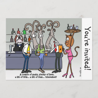 Bakhelarens party inbjudningar