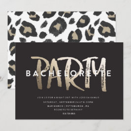 BAKHELORETTE PARTY INVICATION // GOLD FOIL INBJUDNINGAR