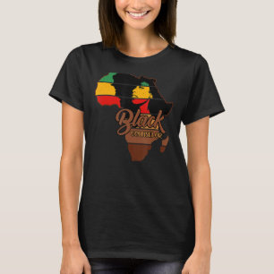 Bakhistorik för Womens Afro Melanin Black Counselo T Shirt
