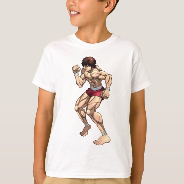 Baki Grappler Fierce Combat T-Shirt (Framsida)