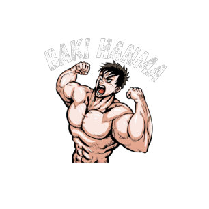 Baki hanma pose-familjen T-shirt