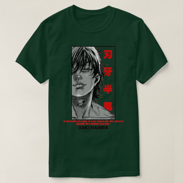 BAKI HANMA T SHIRT (Design framsida)