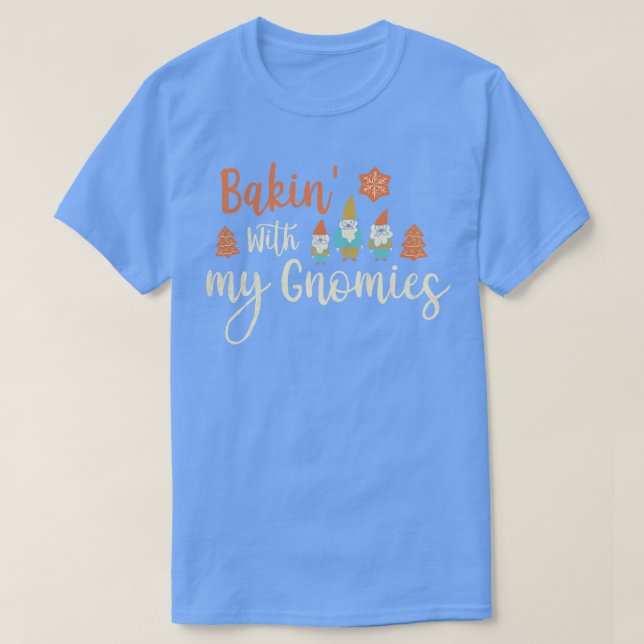 Bakin med min Gnomies Julafton Julfest Funny Chr T Shirt (Design framsida)