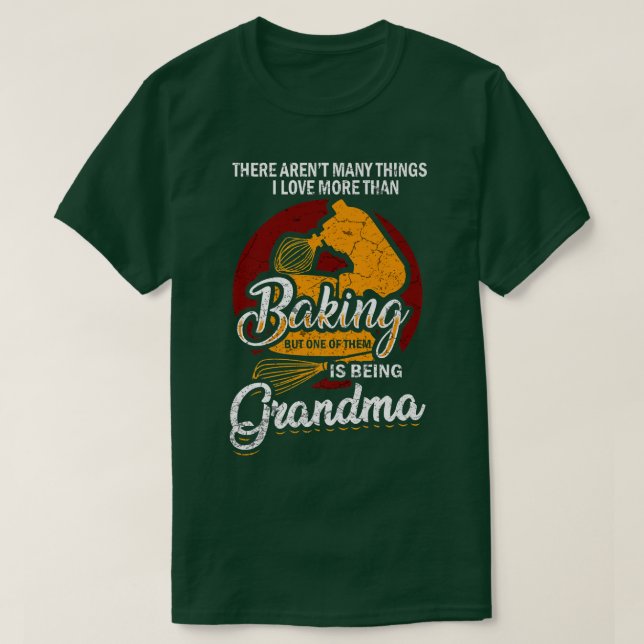 Baking Älskare Funny Grandmor Baker Grandma 515 T Shirt (Design framsida)