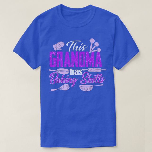 Baking Älskare Funny Grandmor Baker Grandma 526 T Shirt (Design framsida)