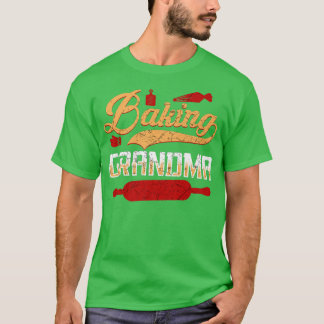 Baking Älskare Funny Grandmor Baker Grandma 529 T Shirt