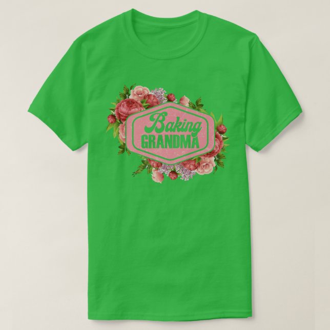 Baking Älskare Funny Grandmor Baker Grandma 531 T Shirt (Design framsida)