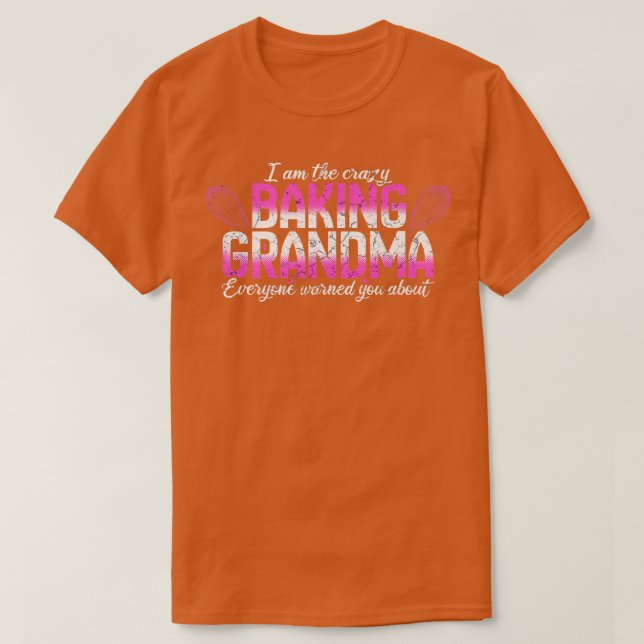Baking Älskare Funny Grandmor Baker Grandma T Shirt (Design framsida)