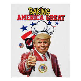 BAKING America Underbar Poster Perfect Poster