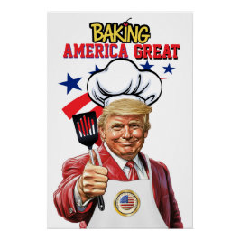 BAKING America Underbar Poster Perfect Poster