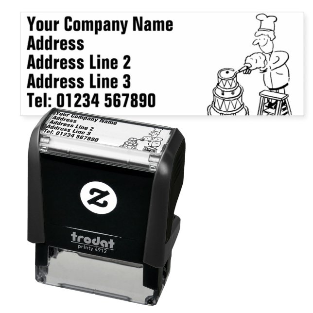 Baking and Cake Skapar, Cake Maker Självfärgande Stämpel (Skapare uppladdad)