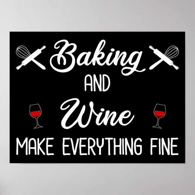 Baking and Vin gör allt Bra Poster (Framsidan)