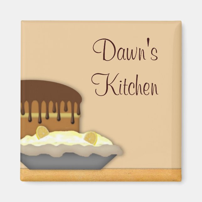 Baking Anpassningsbar Kitchen Magnet (Framsidan)
