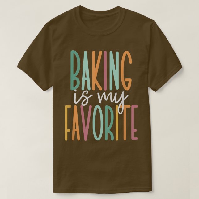Baking är min favorit 392 t shirt (Design framsida)