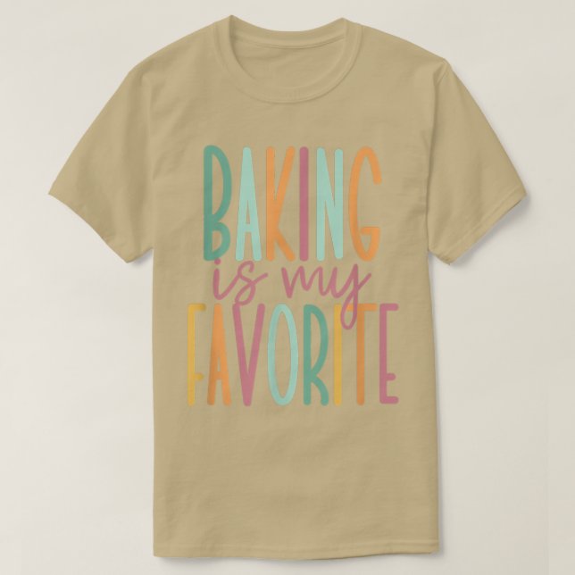 Baking är min favorit 393 t shirt (Design framsida)