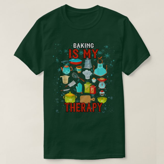 Baking är min Humor-grafik T Shirt (Design framsida)