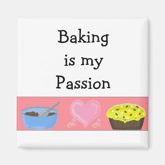 Baking är min passion magnet (Framsidan)