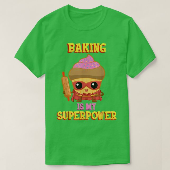 Baking är min superkraft 458 t shirt (Design framsida)