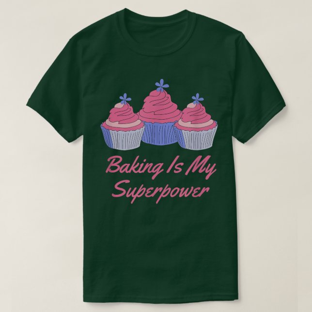 Baking är min superkraft 464 t shirt (Design framsida)