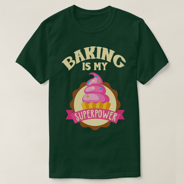 Baking är min supermakt t shirt (Design framsida)