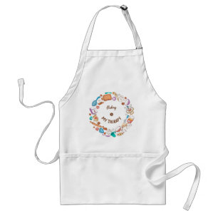 Baking är min terapi Apron Förkläde