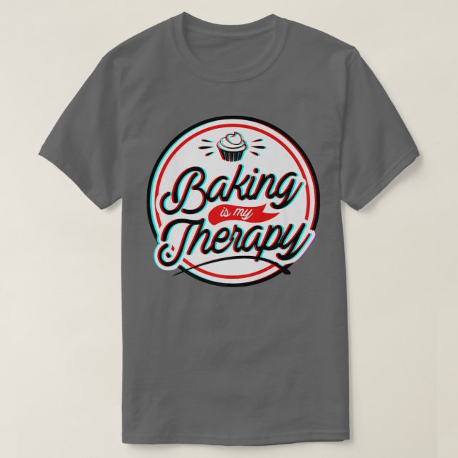 Baking är min terapi t shirt (Design framsida)