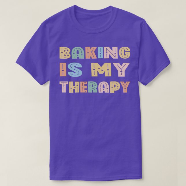 Baking är min terapi t shirt (Design framsida)