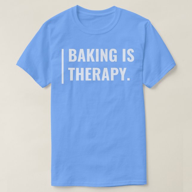 Baking är min terapifunna Baking Design-design T Shirt (Design framsida)