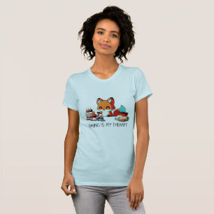 Baking är mina terapeutiska bakcitattecken t shirt