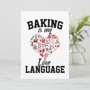 Baking är mitt Kärlek-språk - Funny Baker Julkort
