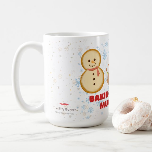 Baking är SNÖ Mycket Roligt Kaffemugg (Med munk)