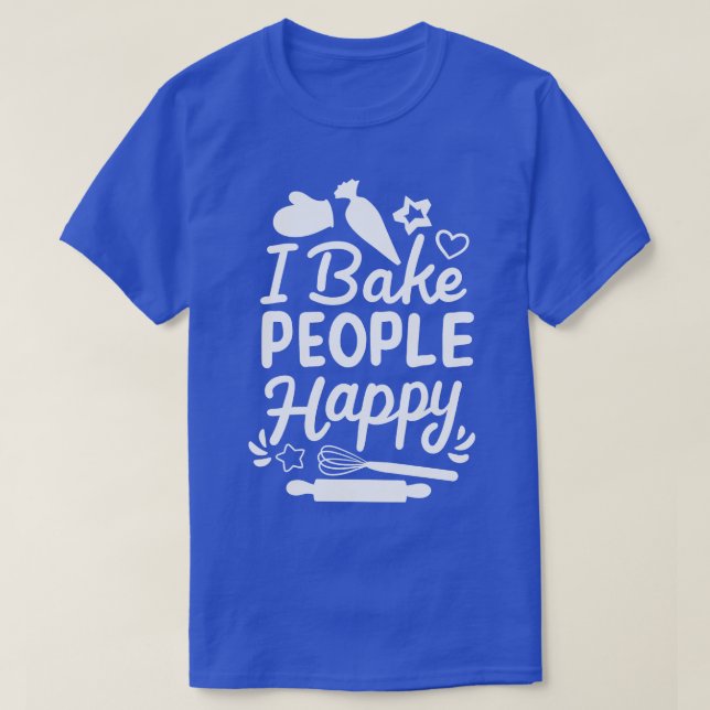 Baking Baker Bake 7 T Shirt (Design framsida)