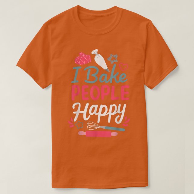 Baking Baker Bakery Confectioner Cake  T Shirt (Design framsida)