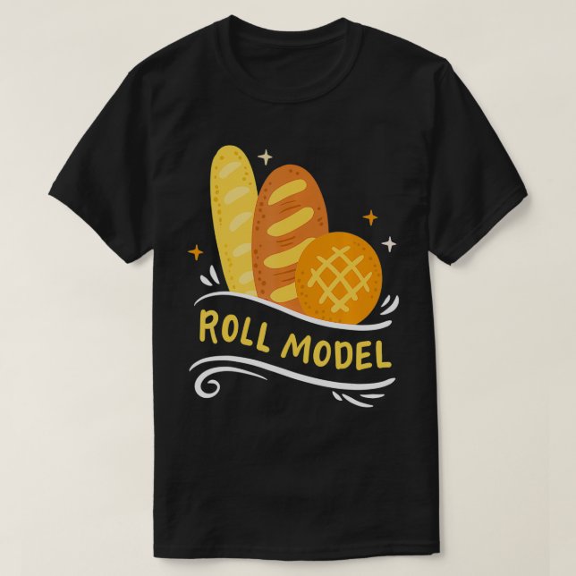 Baking Baker Bread Roll  T Shirt (Design framsida)