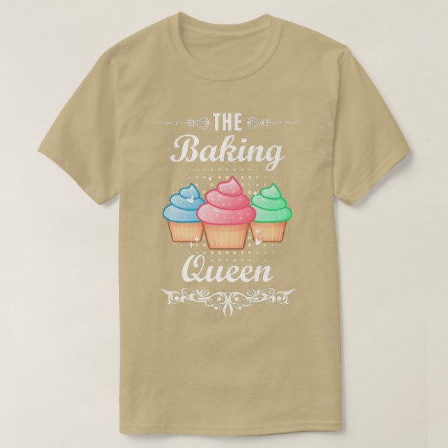 Baking Baker Cooking Cake Cuptårta T Shirt (Design framsida)